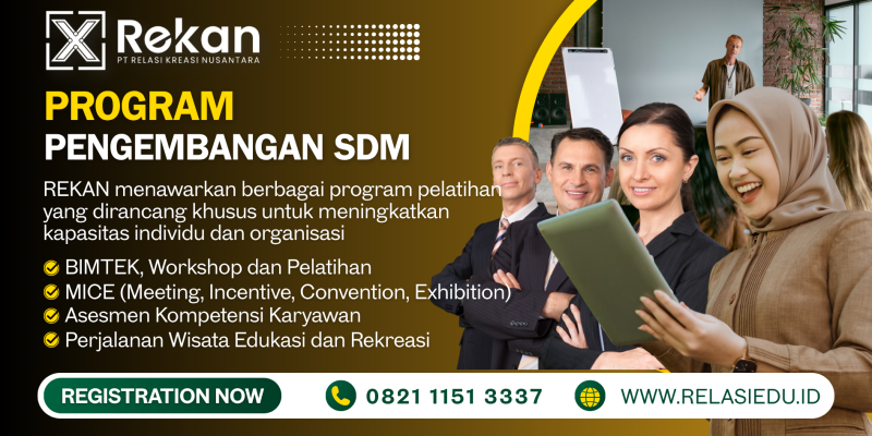 Banner Program Pengembangan SDM PT. Relasi Kreasi Nusantara